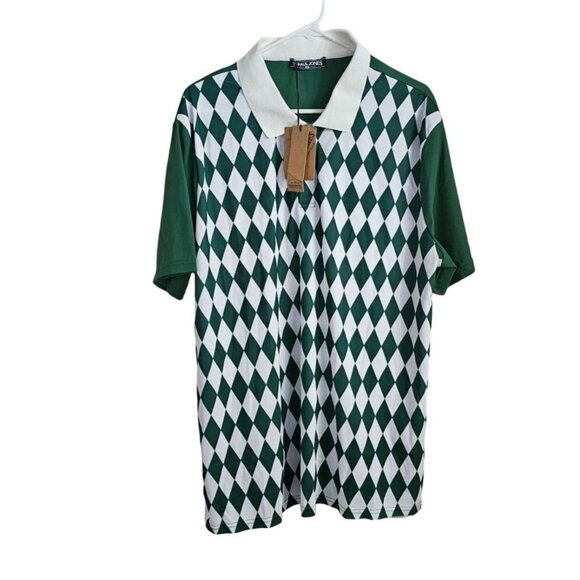 PJ PAUL‎ JONES Mens Polo Shirt Short Sleeve Performance Golf Polo Shirts, 2XL - Picture 1 of 3